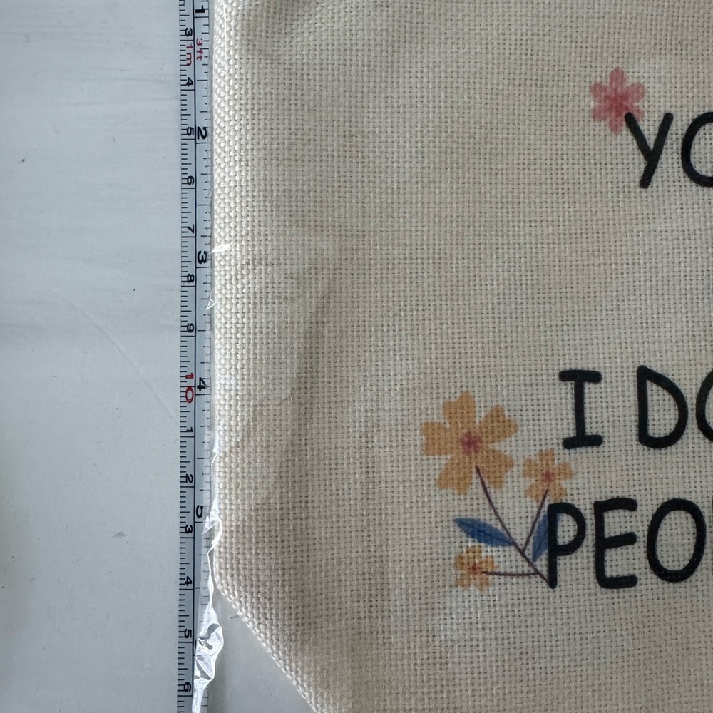 Canvas Pouch with Humorous Quote - Picture 4 of 4